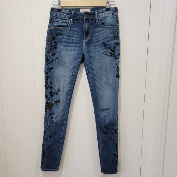 DRIFTWOOD Jackie Embroidered Skinny Jeans Size 25 - Picture 9 of 9